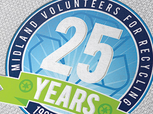 Midland Recyclers 25th Anniversary Logo