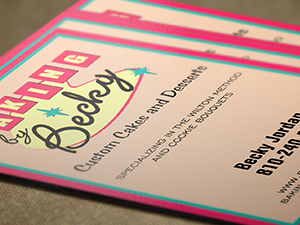 Baking By Becky Business Card